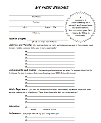 first resume