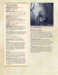 Wilted Angel Cr10 Dnd Monsters Dungeons And Dragons Homebrew Fantasy Monster