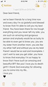 Best Friend Short Birthday Letter To A Friend Best Friends Note Bffgoals Bffgoals Bffnote Bestfriend Best Friends Note Bffgoal In 2020 Happy Birthday Quotes For Friends Words For Best Friend Friends Quotes
