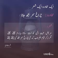 ایک محاورہ ایک شعر محاورہ چراغ سحر بجھ جانا شعر مریض محبت انہی کا فسانہ سنتا رہا دم نکلتے نکلتے مگر زکر شام ال Urdu Words With Meaning Urdu Poetry Urdu