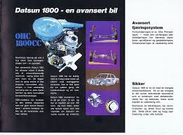 Datsun Laurel 1800 C30 Engine Datsun Brochure Laurel