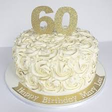 My husband s birthday cake it is soooo him in 2019. Gold Rosette 60th Birthday Cake 60th Birthday Cakes 60th Birthday Cake For Mom Birthday Cake For Mom