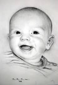 Welcome to pencil pic drawings drawing is rather like playing chess: Baby Pencil Drawing Portrait Drawing By Efcruz Arts