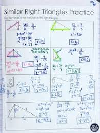 Triangle Similarity Inb Pages Right Triangle Math Interactive Notebook Teaching Geometry