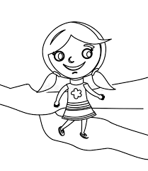 Find more coloring page of a little girl pictures from our search. Little Girl Walking Coloring Page Stock Illustration Illustration Of Adult Character 87361426