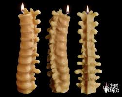 Spine Candle Halloween Candles Creepy Candles Halloween Decor Fall Candle Halloween Decorations Horror Decor Goth Scary Creepy Candles Halloween Candles Spine Candle
