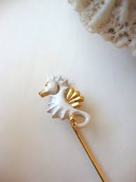 Vintage Seahorse Hat Pin Single Ghost Horse Vintage Tiny Etsy Hat Pins Hats Vintage Etsy