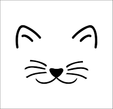Cat Cat In 2020 Cat Face Drawing Cat Outline Cat Face