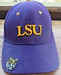 Lsu Tigers Starter Brand Purple And Yellow Baseball Cap Fighting Tigers On Back Starter Lsutigers Yellow Baseball Cap Baton Rouge Louisiana Lsu Tigers