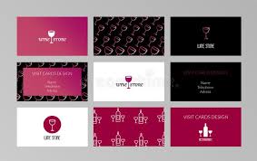 Calling cards generally range in thickness from 12 to 14 points or more, with 12 points being thinner and less durable and 14 points offering maximum durability. Big Set Of Wine Store And Restaurant Visiting Cards Modern And Retro Business Card Templates Stock Vector Illustration Of Label Bottle 157608511