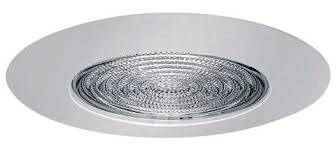 6 Recessed Lighting Fresnel Lens White Shower Trim