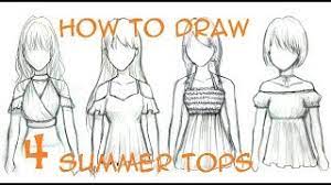 Drawing wrinkles, folds and creases for clothing can be very hard to draw, whether you illustrate for manga, anime or realistic. Tutorial How To Draw Women Clothes For Summer Fall In 4 Ways Youtube
