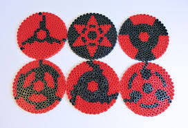 Naruto Sharingan Coasters Pony Bead Patterns Perler Bead Patterns Hama Art