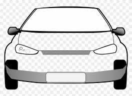Download transparent white car png for free on pngkey.com. Car Clipart Black And White Car Front Vector Png Free Transparent Png Clipart Images Download