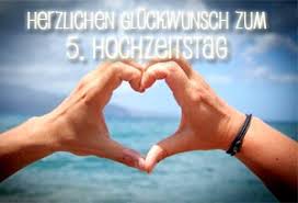 5 Hochzeitstag Glückwünsche