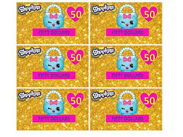 Shopkins Play Money Printable Instant Party Printable