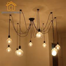Maybe you want to go a little modern, shabby chic, retro, or rustic? Diy Pendant Lights Modern Nordic E27 Retro Hanging Lamps Edison Bulb Fixtures Spider Ceiling Lamp Fixture Light For Living Room Buy At The Price Of 50 02 In Aliexpress Com Imall Com