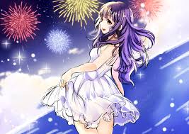 Uchiage Hanabi Shita Kara Miru Ka Yoko Kara Miru Ka Wallpaper Oikawa Nazuna Anime Luzes