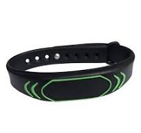 YARONGTECH RFID Wristband 13.56MHZ M1S50 Black Silicone Waterproof (Pack of  2)