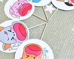 にらめっこしましょ ペープサート 保育 幼稚園 知育玩具 教材 ペープサート 保育 手遊び