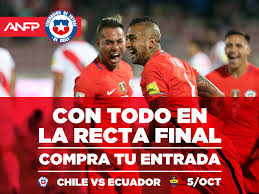 Partido ecuador vs chile de manana 5 de septiembre 2021 por eliminatorias mundial 2022 conmebol 2021. Este Viernes Comienza La Venta De Entradas Para Chile Vs Ecuador