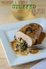 I am always on the lookout for more tasty chicken breast recipes. Mushroom Spinach Stuffed Chicken Breast The Crumby Kitchen