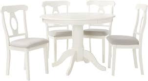 Angel Line 5 Piece Lindsey Dining Set White Gray In 2020 Dining Room Table Decor Dining Set Round Dining Room