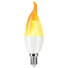 1 5w Flickering Flame Non Dimmable Led Candelabra Light Bulb 73m81 Lamps Plus