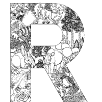 Beautiful large print zentangle patterns and floral letter and number coloring page designs for girls, boys, teens, adults and seniors stress relief and relaxation. Animals And Plants Alphabet Coloring Pages Surfnetkids
