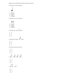 Koleksi soalan dan latihan sejarah tahun 4 + jawapan. Soalan Muzik Tahun 4