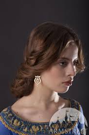 Franks Brass Earrings “Trefoil”. Available in: brass :: by medieval store  ArmStreet