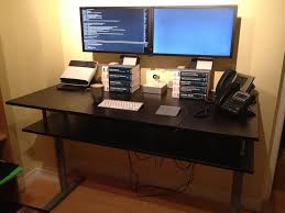 Galant Standing Desk With Monitor Shelf Ikea Hackers Standing Desk Topper Standing Desk Desk