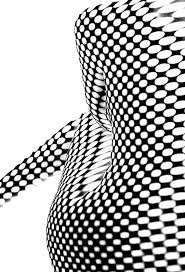Basic Optical Art Black And White Black And White Pattern Forming The Shape Of A Woman Great Graphic Design Stark Simple Black And White Photography White Art White Photography