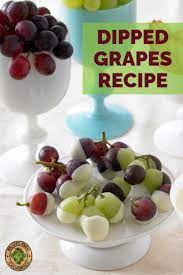 Chocolate Dipped Fresh Grapes Grapes From California Grape Recipes Berries Recipes Recipes