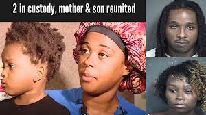 Mother reunited with her baby boy, father & his wife in jail