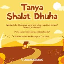 Keutamaan dari sholat dhuha selain diampuni dosa juga dapat dimudahkan dalam mendapatkan rezeki yang halal dan barokah. Panduan Sholat Dhuha Rumaysho