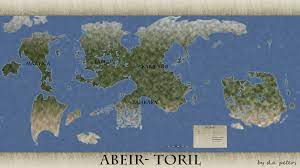 Abeir Toril Faerun Forgotten Realms Fantasy World Map Fantasy Map Imaginary Maps