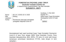 Mulai dari bantuan dana, libur kerja, beasiswa, . Beredar Surat Pemprov Jatim Yang Minta Bnpb Mengirimkan Mobil Tes Pcr Jpnn Com