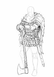 How To Draw A Viking Easy To Follow Step By Step Tutorial Art Viking Drawings Drawings Art Sketches