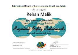 Iboehs Registered Safety Manager Health And Safety Occupational Health And Safety Environmental Health And Safety