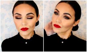 Spanish Makeup Tutorial Tanned Skin Bold Red Lip Makeup Looks Spanish Hairstyles Tan Skin
