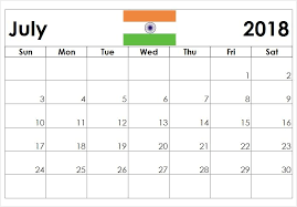 New July 2018 Calendar In India Calendar July Calendar Free 2018 Calendar