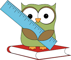 Owl Sitting On A Book With A Ruler Owl Clip Art Owl Books Clip Art