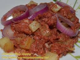 Ginisang Corned Beef With Potato Ginisang Carne Norte At Patatas Overseas Pinoy Cooking Corned Beef Beef Food