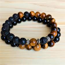 Bracelet homme oeil de tigre. Bracelet Homme Oeil De Tigre Et Onyx Noir 2 Bracelets Homme Bracelet Homme Oeil De Tigre Et Lave Bracelet Homme Bracelet Oeil De Tigre Bracelet