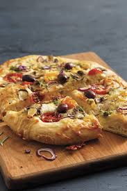 Focaccia Garnie Au Fromage Recipe Food Vegetable Pizza Aperitif