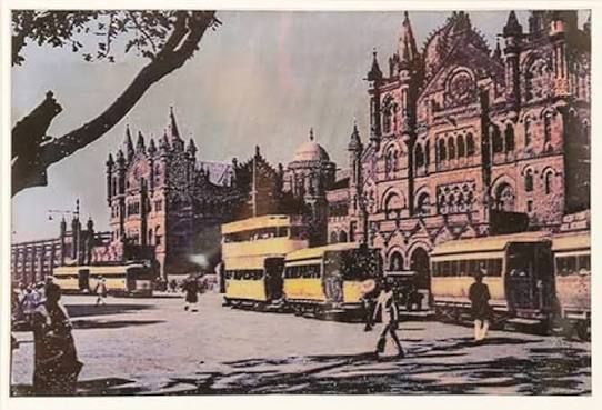 ARAVAALI Bombay Victoria Circa: 1916 in Copper Repousse for home d cor gifts unique gift wall art Mumbai Old city : Amazon.in: Home & Kitchen