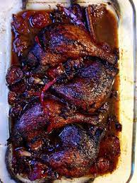 Jamie Oliver S Sweet Duck Legs Cooked With Plums And Star Anise Recipes Goose Recipes Plum Recipes