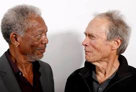 Morgan Freeman and Clint Eastwood