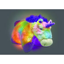 Pillow Pets Glow Pets Rainbow Unicorn Stuffed Plush Night Light Animal Free Gift Animal Pillows Unicorn Stuffed Animal Unicorn Pillow Pet